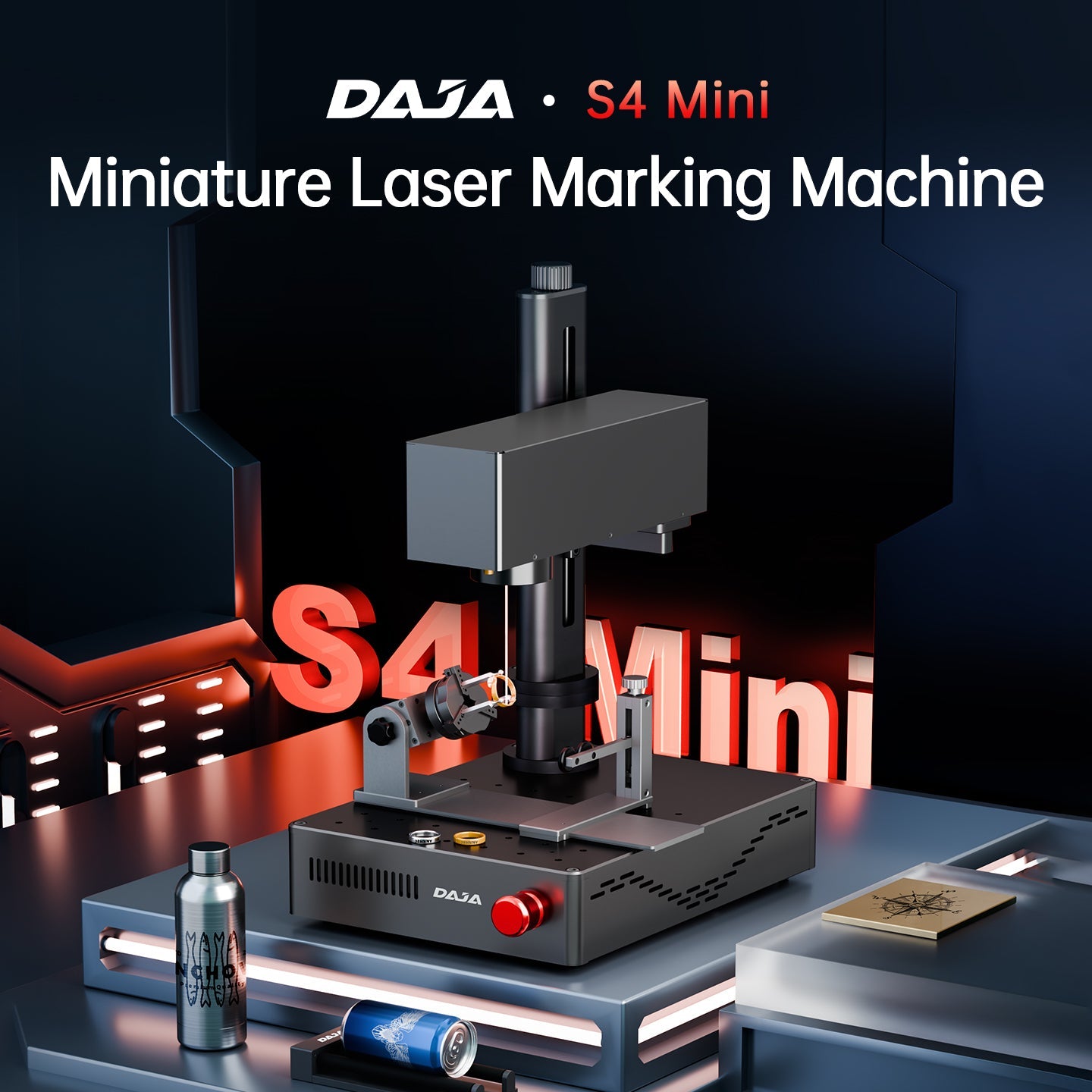 High-Precision Metal Engraving Machine - DAJA S4mini-5W