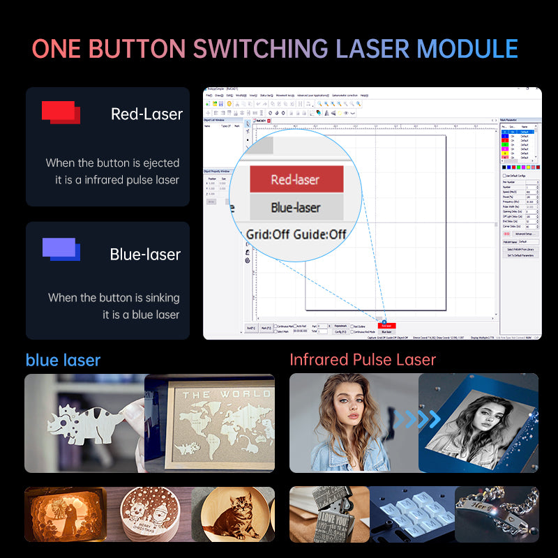 MR.CARVE M4 Dual-Laser Fiber Laser Marking Machine