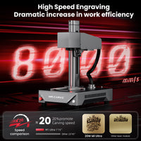DAJA M1 Ultra Portable Fiber Laser Engraving Machine – High Precision Mini Laser Marker for iPhone, Android, Laptops, Jewelry – Engraves Stainless Steel, Gold, Silver, Brass, All Metals & Leather – DIY Gift Engraving - DAJA